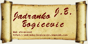 Jadranko Bogičević vizit kartica